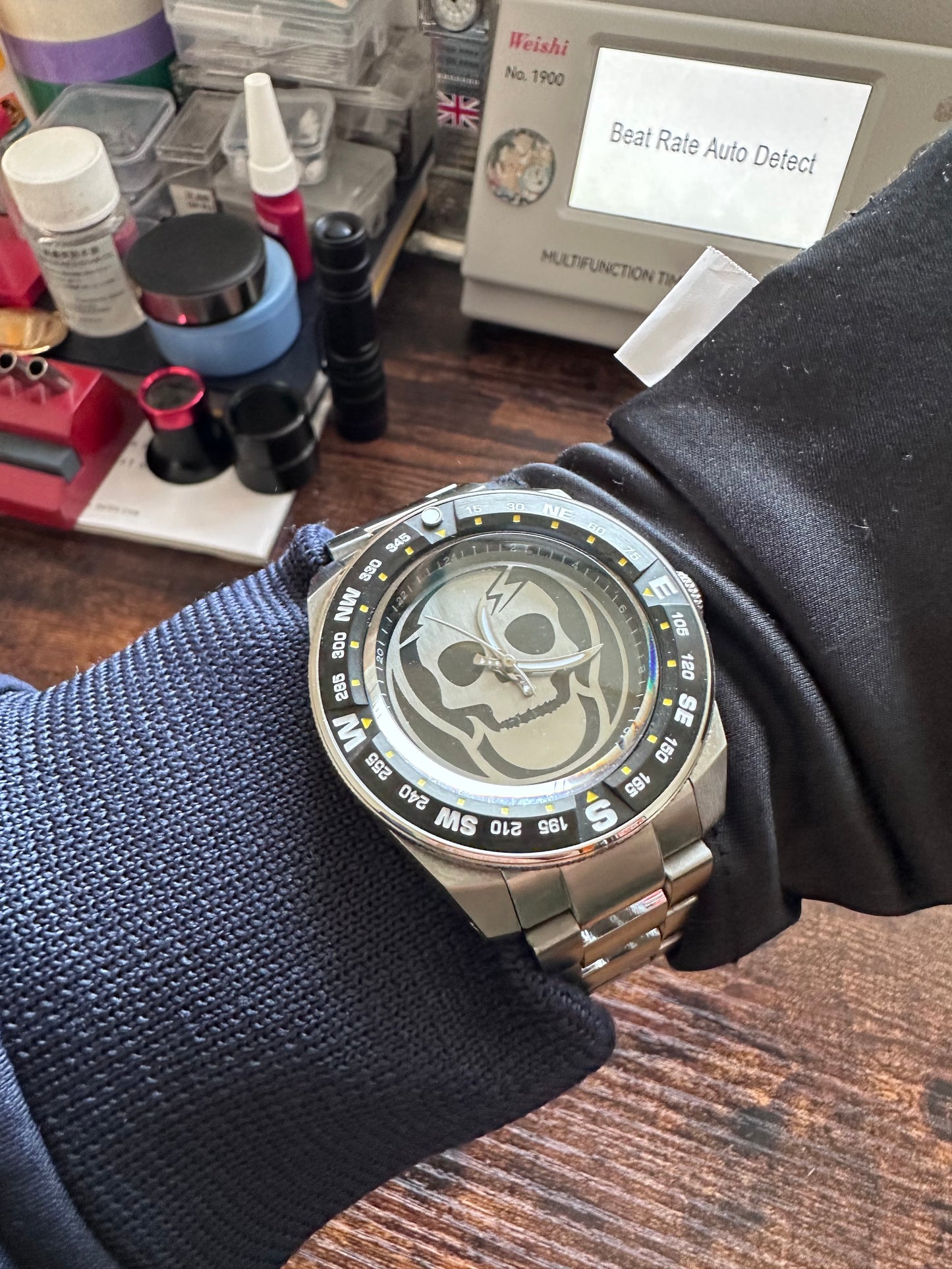 Bespoke Skull mod watch NH35A Automatic movement