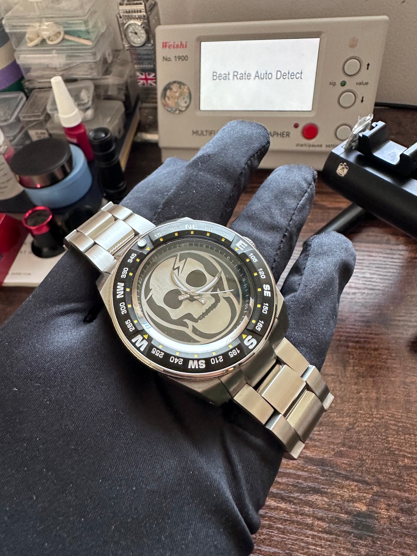 Bespoke Skull mod watch NH35A Automatic movement